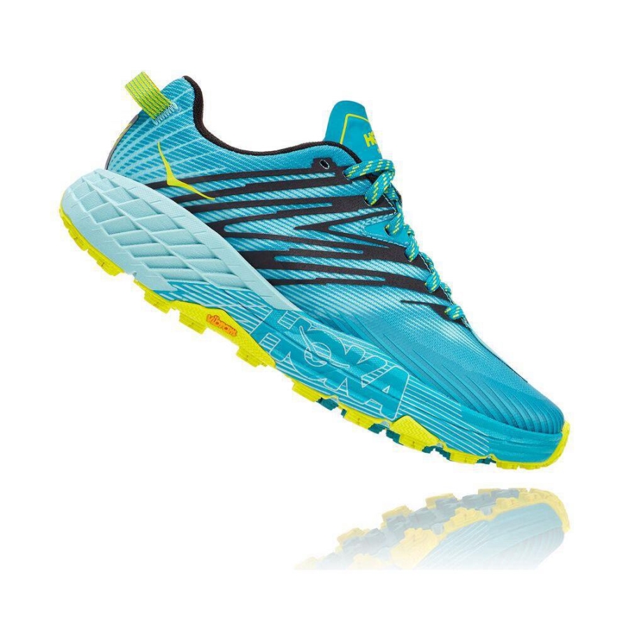 Blue Hoka Speedgoat 4 Women's Sneakers | USA52MUBV