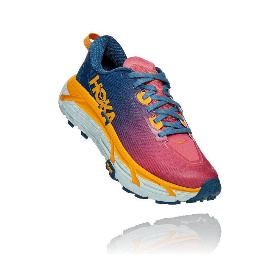 Blue / Pink Hoka Mafate Speed 3 Women\'s Trail Running Shoes | USA21HVQP