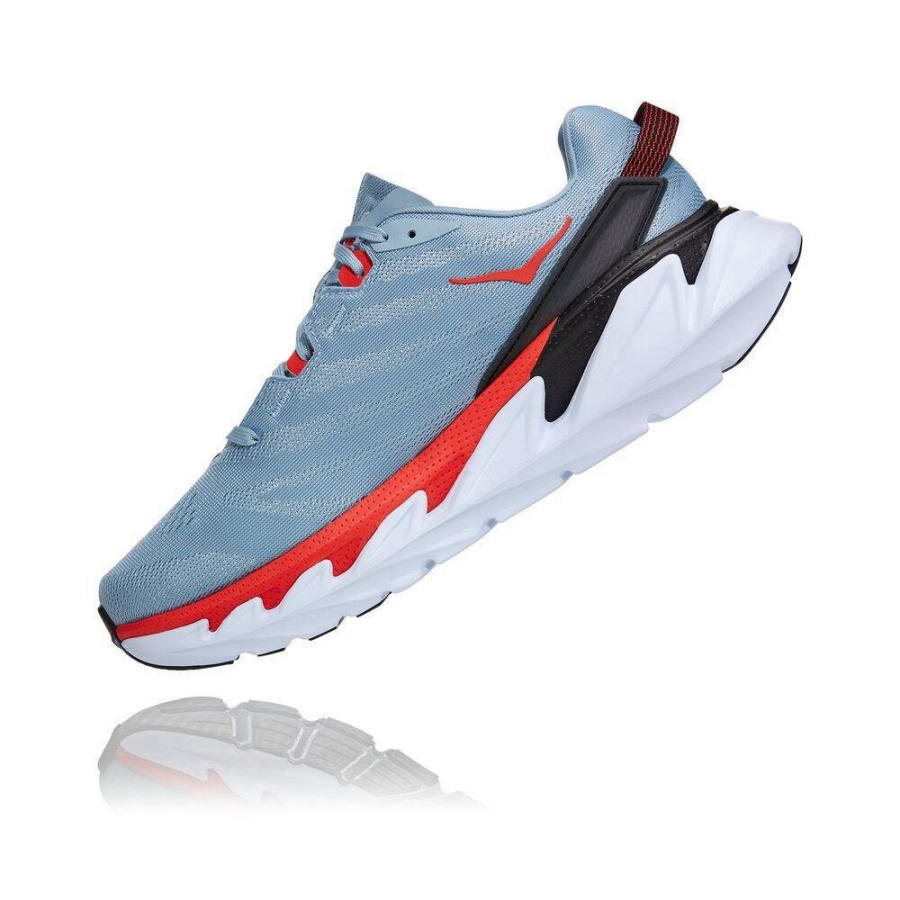 Blue / Red Hoka Elevon 2 Men's Road Running Shoes | USA36DWHX