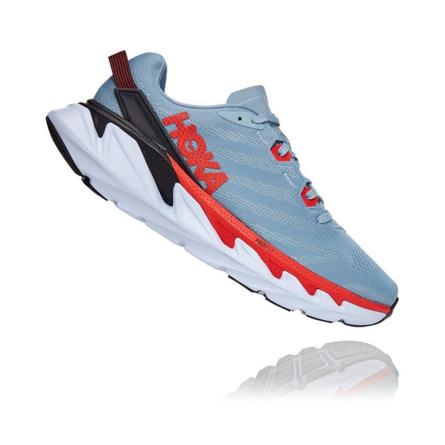 Blue / Red Hoka Elevon 2 Men's Walking Shoes | USA93QLZJ