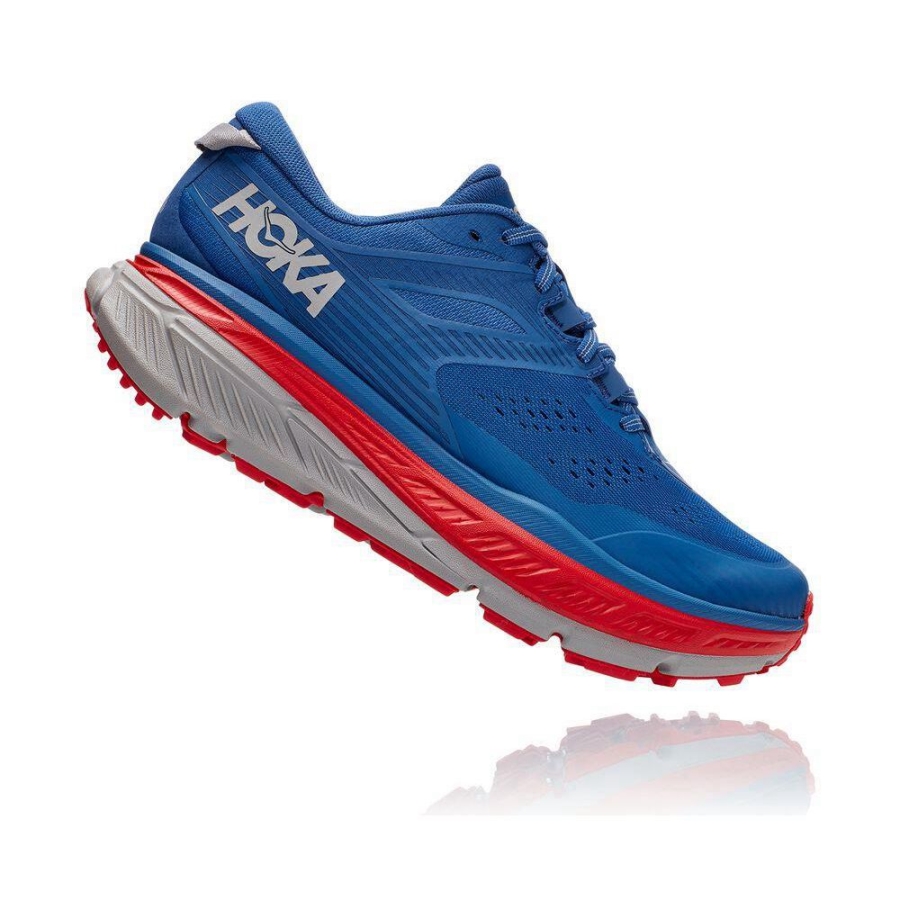 Blue / Red Hoka Stinson ATR 6 Men's Lifestyle Shoes | USA35SXOG