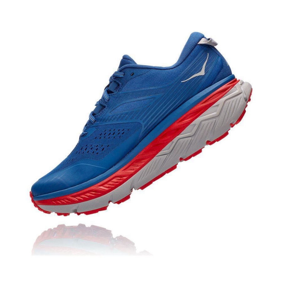 Blue / Red Hoka Stinson ATR 6 Men's Lifestyle Shoes | USA35SXOG