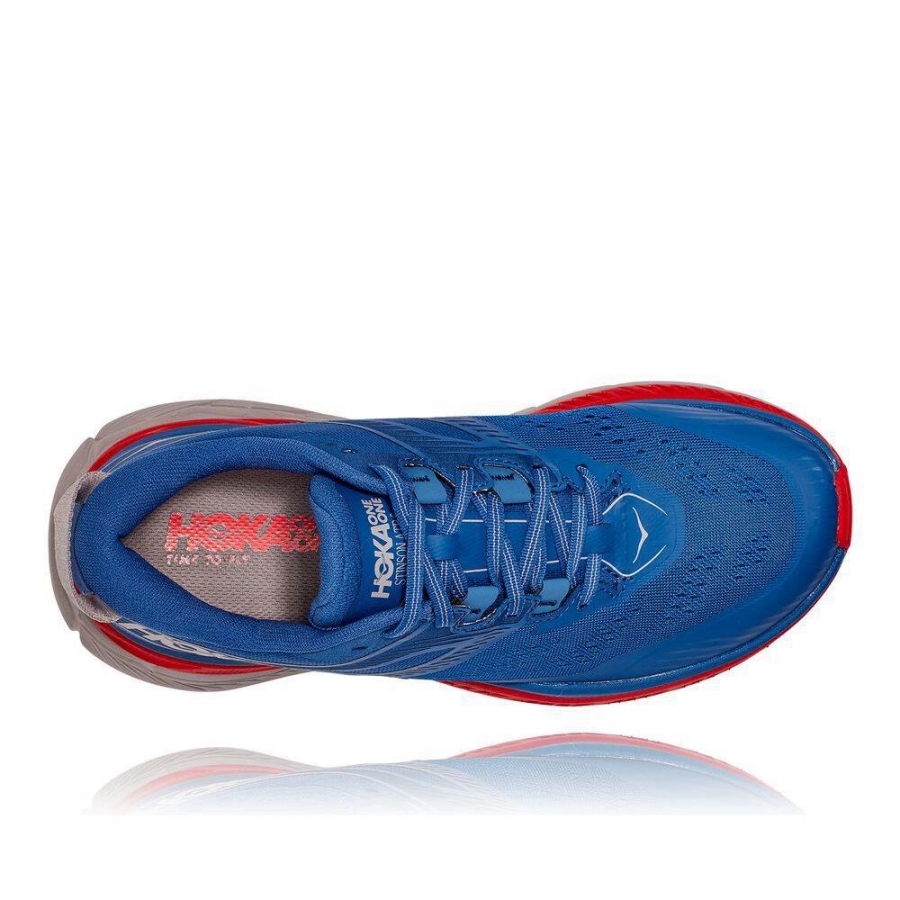 Blue / Red Hoka Stinson ATR 6 Men's Lifestyle Shoes | USA35SXOG