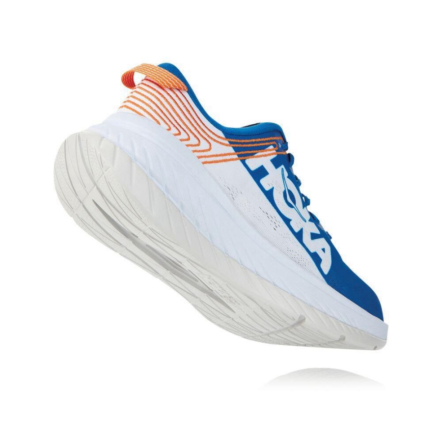 Blue / White Hoka Carbon X Men's Road Running Shoes | USA50UQXN