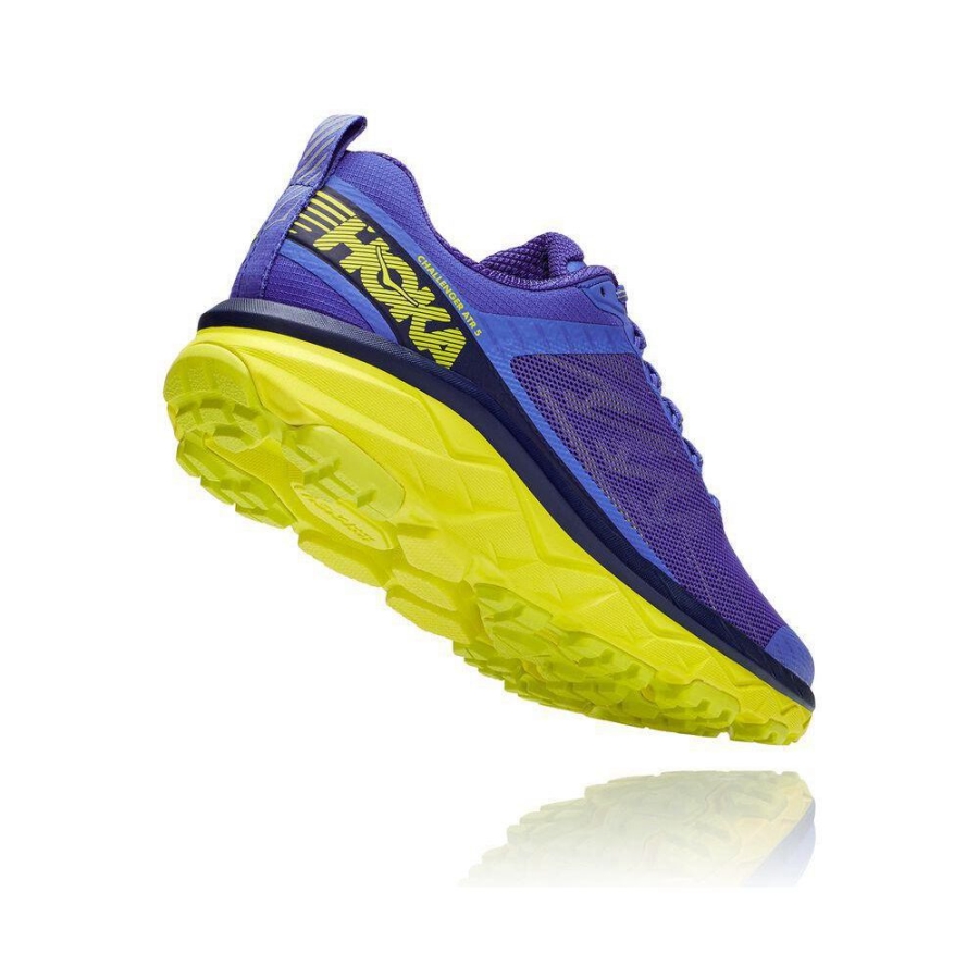 Blue / Yellow Hoka Challenger ATR 5 Men's Running Shoes | USA16CFPR