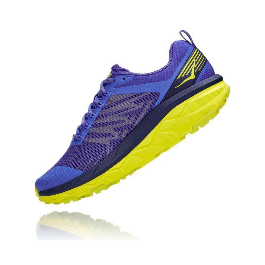 Blue / Yellow Hoka Challenger ATR 5 Men's Running Shoes | USA16CFPR