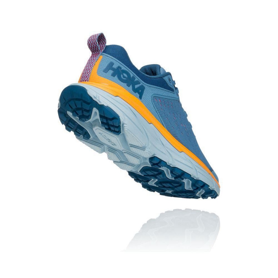 Blue / Yellow Hoka Challenger ATR 6 Women's Trail Running Shoes | USA30QIGH