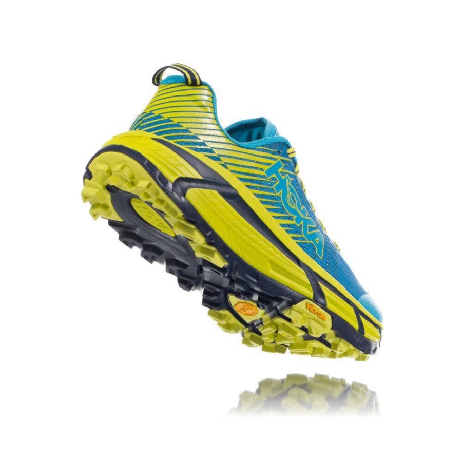 Blue / Yellow Hoka EVO Mafate 2 Men's Hiking Shoes | USA80SUDZ