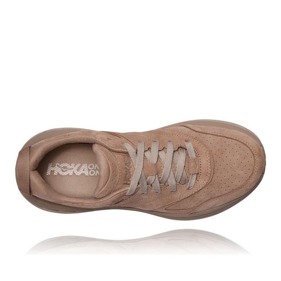 Brown Hoka Bondi L Men's Lifestyle Shoes | USA78HQXJ