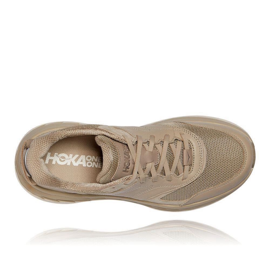 Brown Hoka Bondi L Men's Road Running Shoes | USA83WMKZ