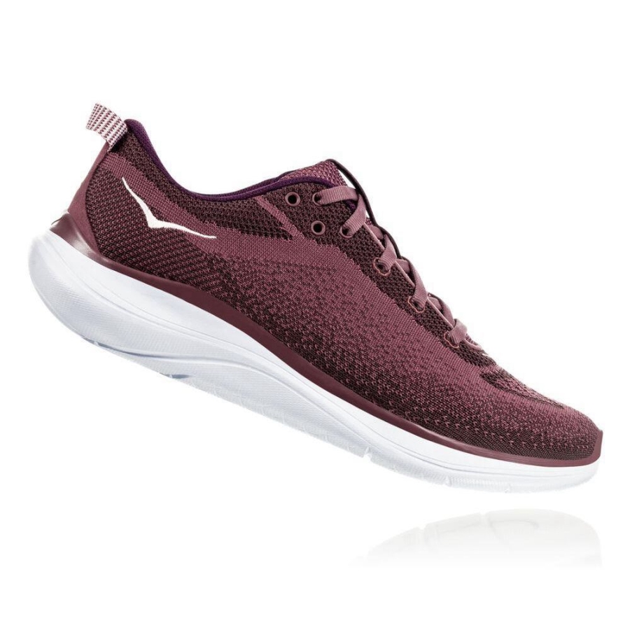 Burgundy Hoka Hupana Flow Women's Sneakers | USA85LQUY