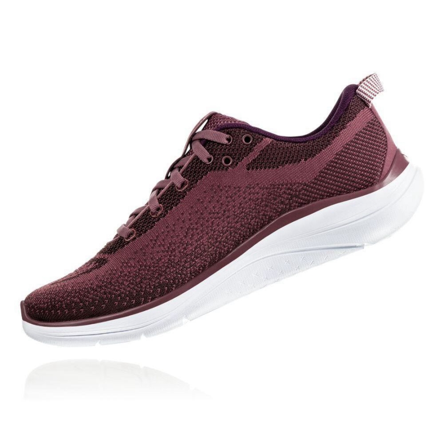 Burgundy Hoka Hupana Flow Women's Sneakers | USA85LQUY