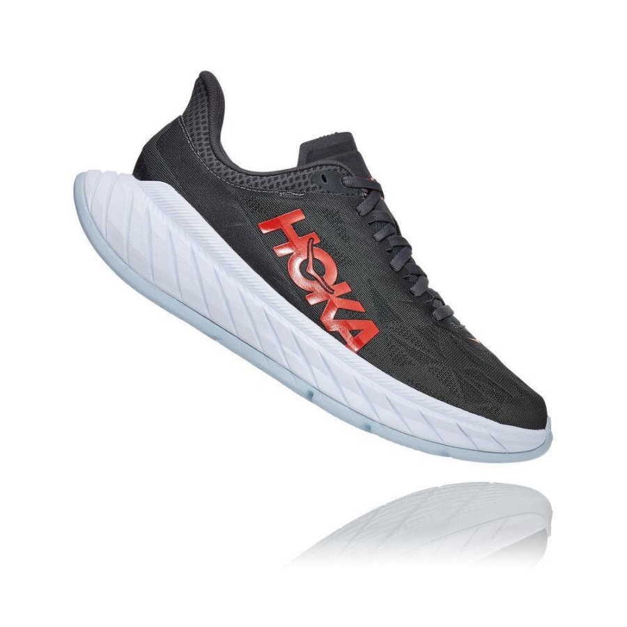 Dark Grey Hoka Carbon X 2 Men's Lifestyle Shoes | USA64GIYC