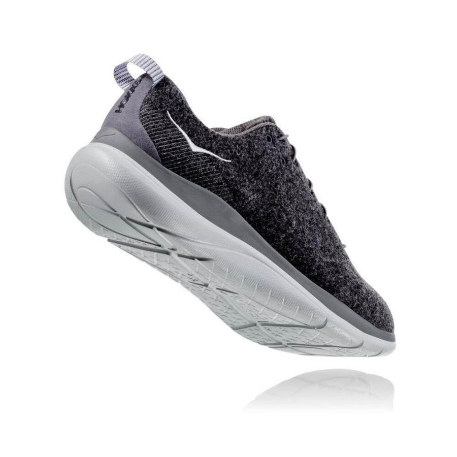 Dark Grey Hoka Hupana Flow Wool Women's Running Shoes | USA04PFWM