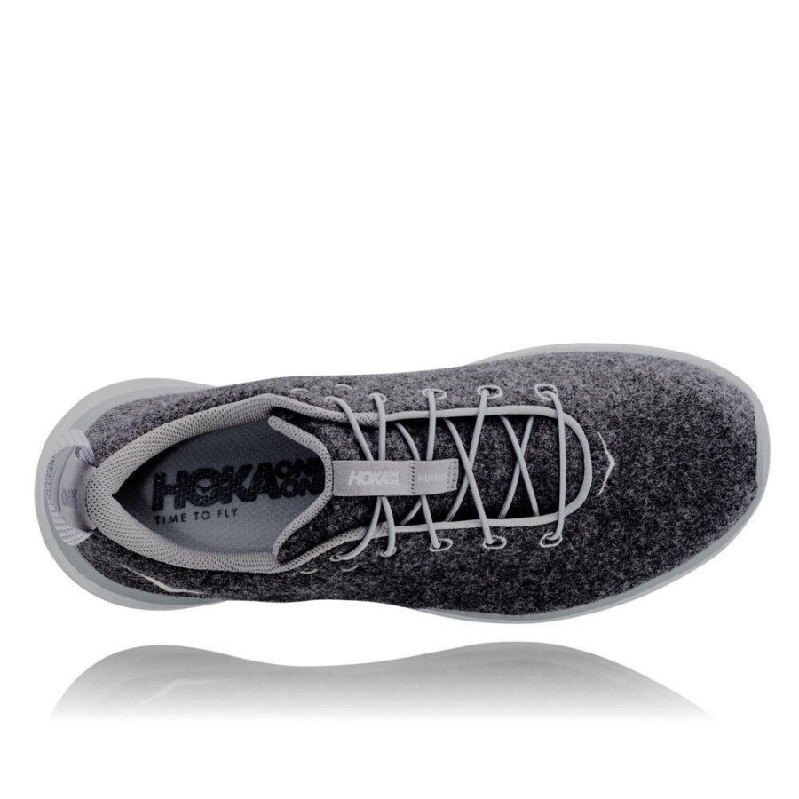 Dark Grey Hoka Hupana Flow Wool Women's Running Shoes | USA04PFWM