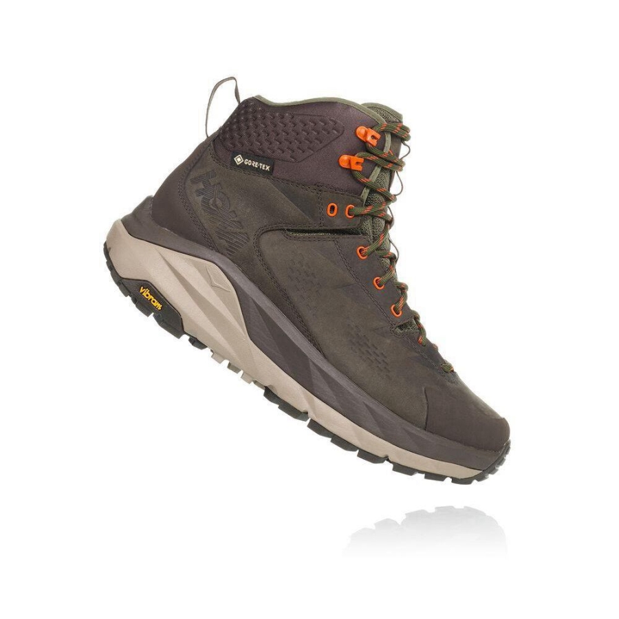 Green Hoka Kaha GTX Men's Hiking Boots | USA70VZWY