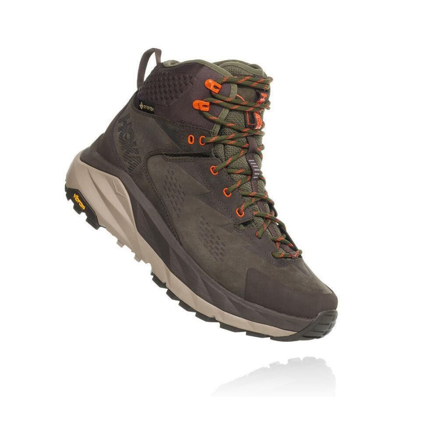 Green Hoka Kaha GTX Men\'s Hiking Boots | USA70VZWY