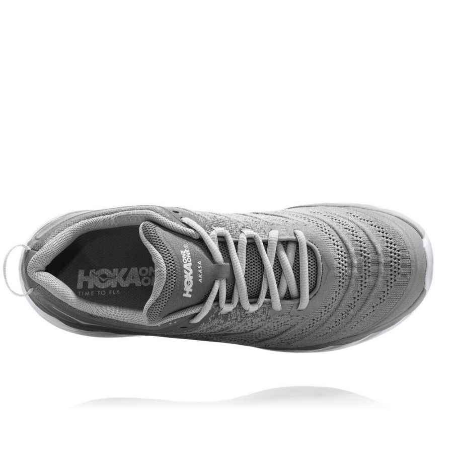 Grey Hoka Akasa Men's Running Shoes | USA97EJUF