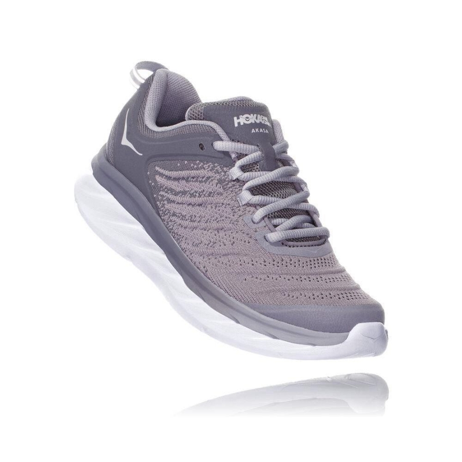 Grey Hoka Akasa Women\'s Sneakers | USA49KTEB