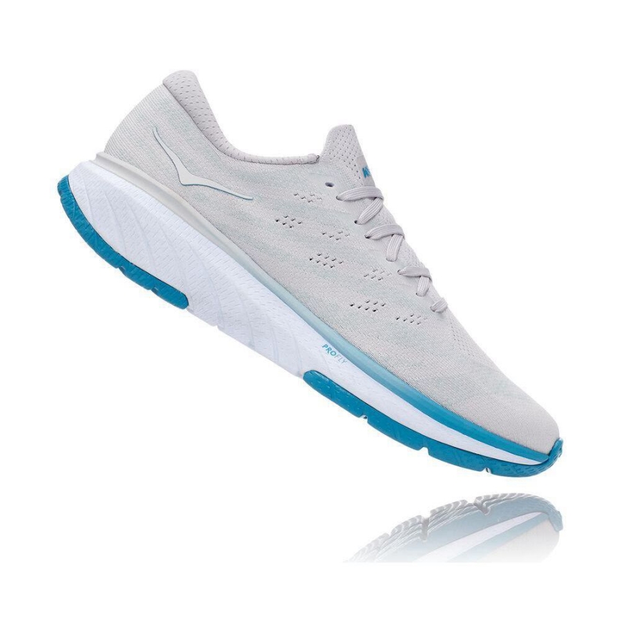 Grey Hoka Cavu 3 Men's Road Running Shoes | USA91XCYB