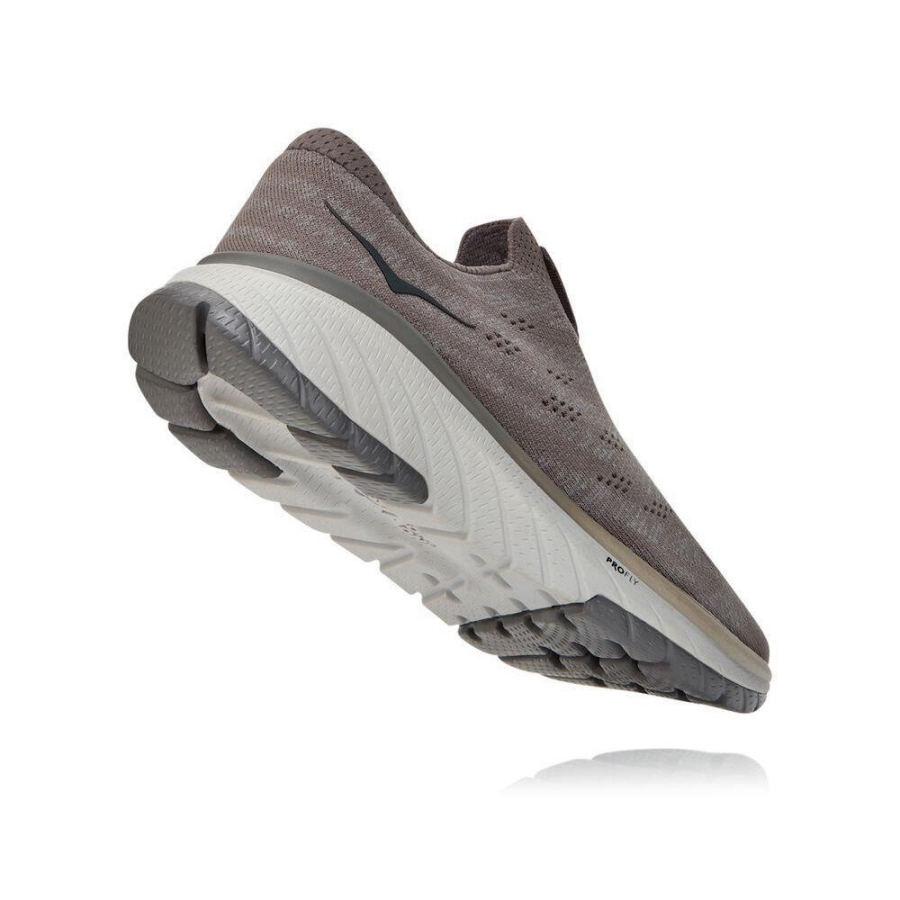 Grey Hoka Cavu 3 Men's Road Running Shoes | USA96IKNQ