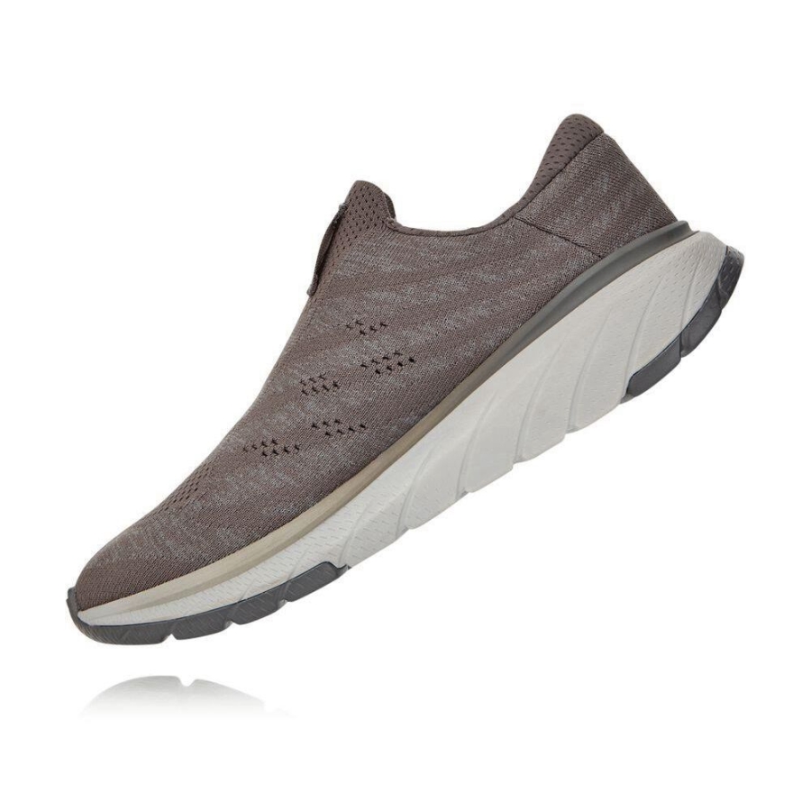 Grey Hoka Cavu 3 Men's Road Running Shoes | USA96IKNQ