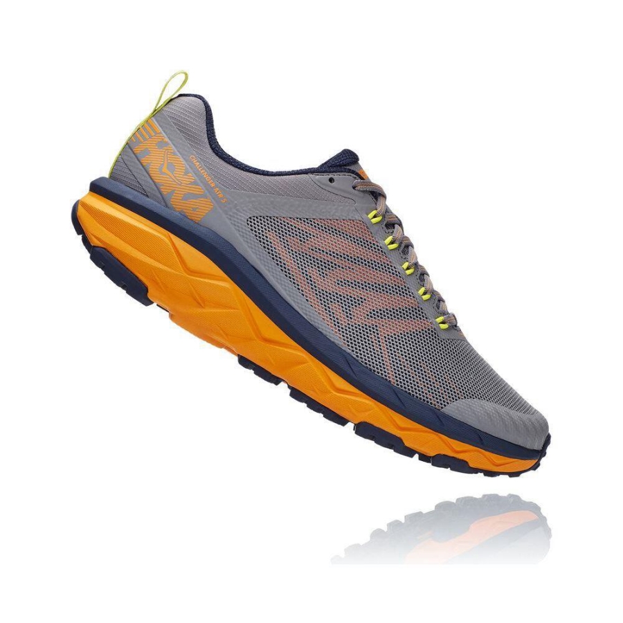 Grey Hoka Challenger ATR 5 Men's Running Shoes | USA02UPOS