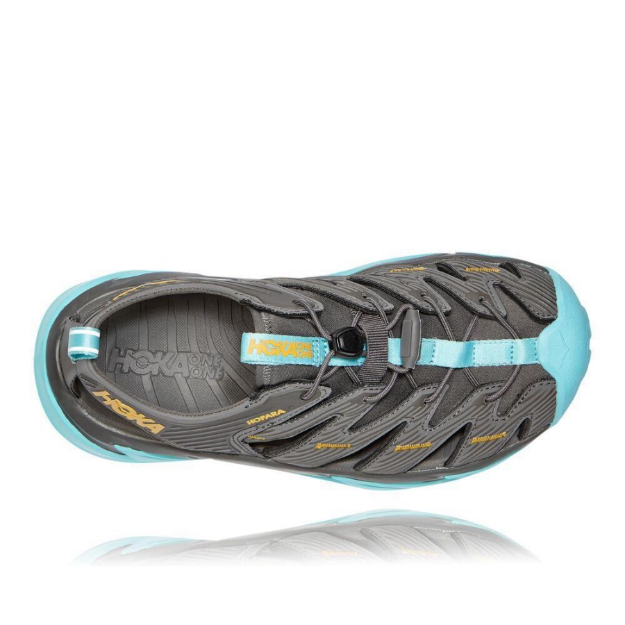 Grey Hoka Hopara Women's Recovery Sandals | USA48MXRG