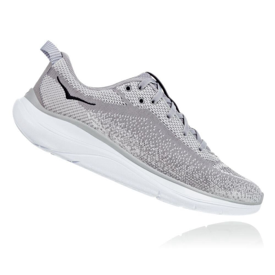 Grey Hoka Hupana Flow Women's Sneakers | USA40VFPY