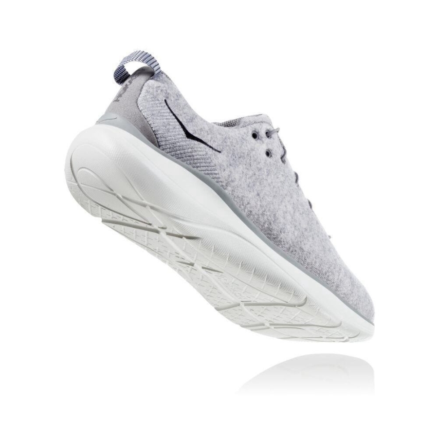 Grey Hoka Hupana Flow Wool Men's Running Shoes | USA29EJVN