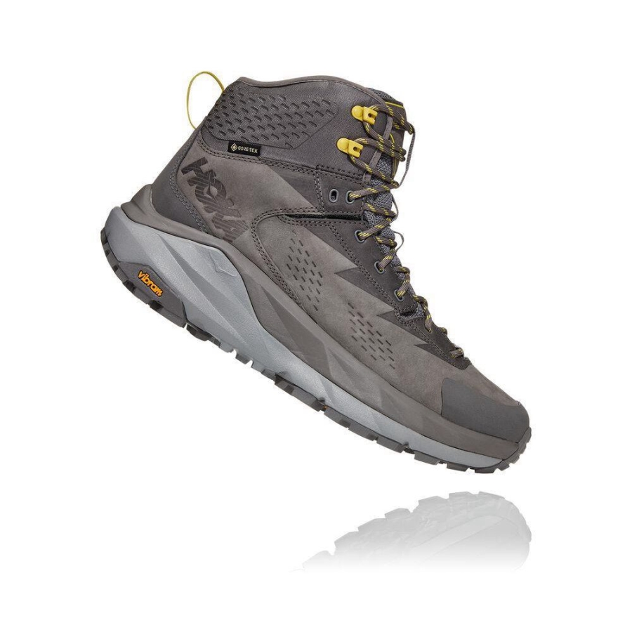 Grey Hoka Kaha GTX Men's Hiking Boots | USA47XMJU