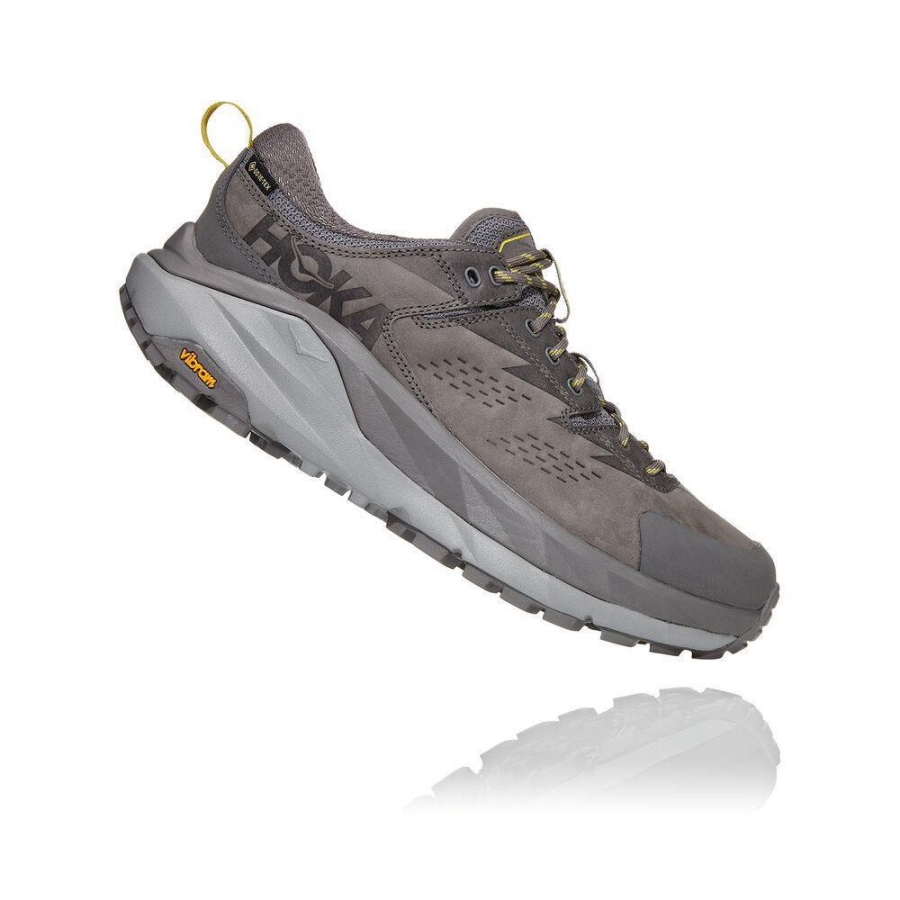 Grey Hoka Kaha Low GTX Men's Hiking Shoes | USA08JGIQ