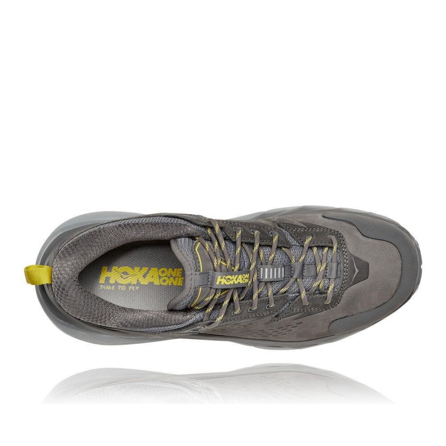 Grey Hoka Kaha Low GTX Men's Hiking Shoes | USA08JGIQ