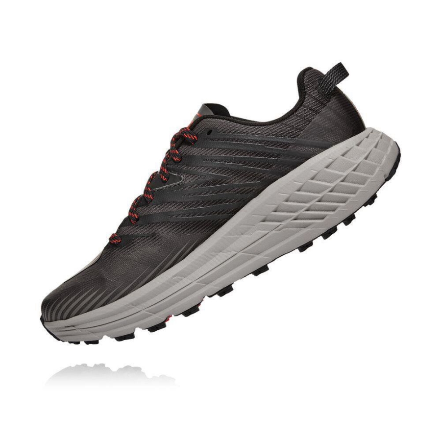 Grey Hoka Speedgoat 4 Men's Sneakers | USA46NHPC