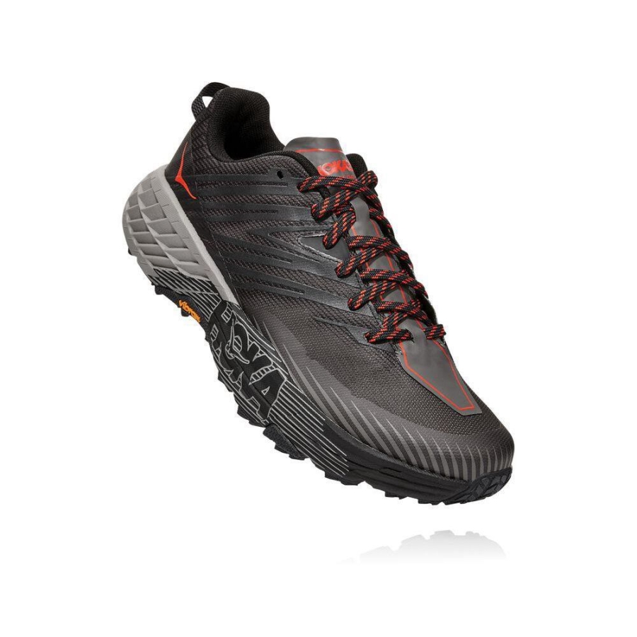 Grey Hoka Speedgoat 4 Men\'s Sneakers | USA46NHPC