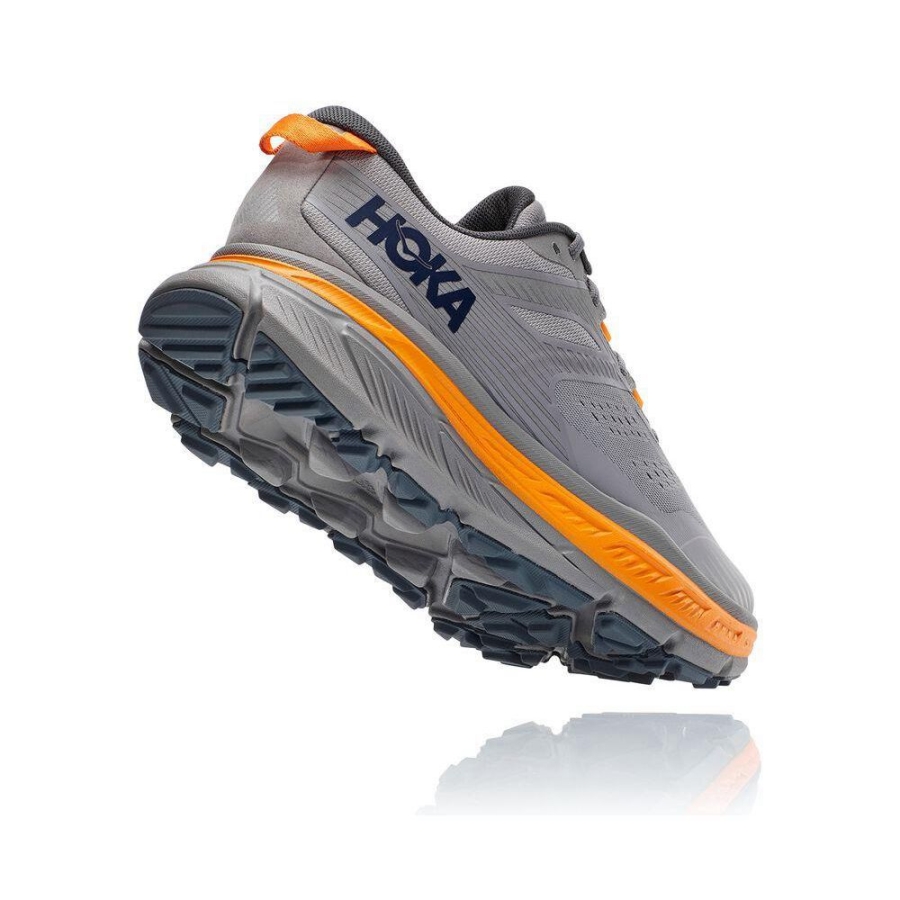 Grey Hoka Stinson ATR 6 Men's Hiking Shoes | USA51JAIM