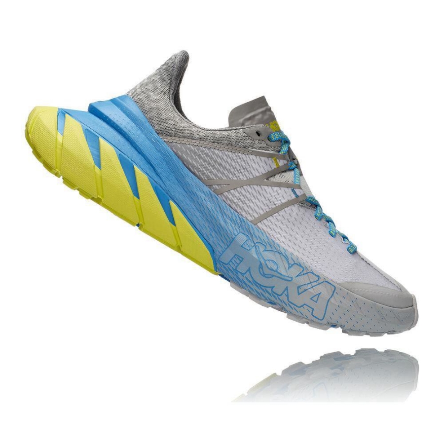 Grey Hoka TenNine Men's Running Shoes | USA67IGXD