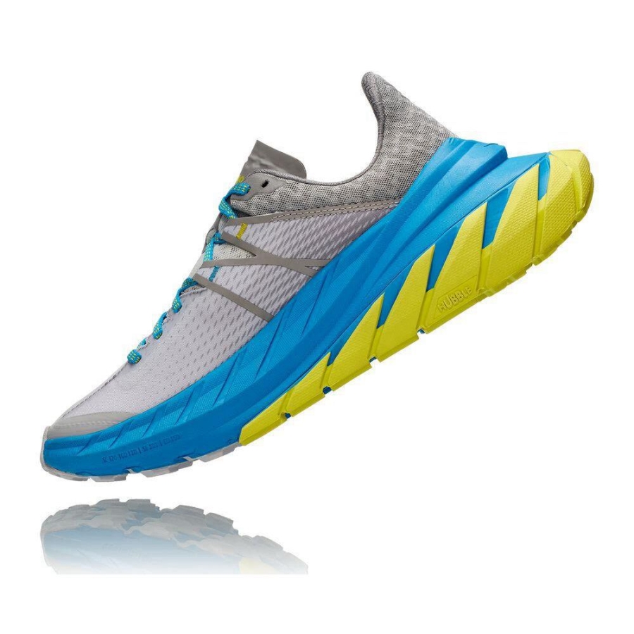 Grey Hoka TenNine Men's Running Shoes | USA67IGXD