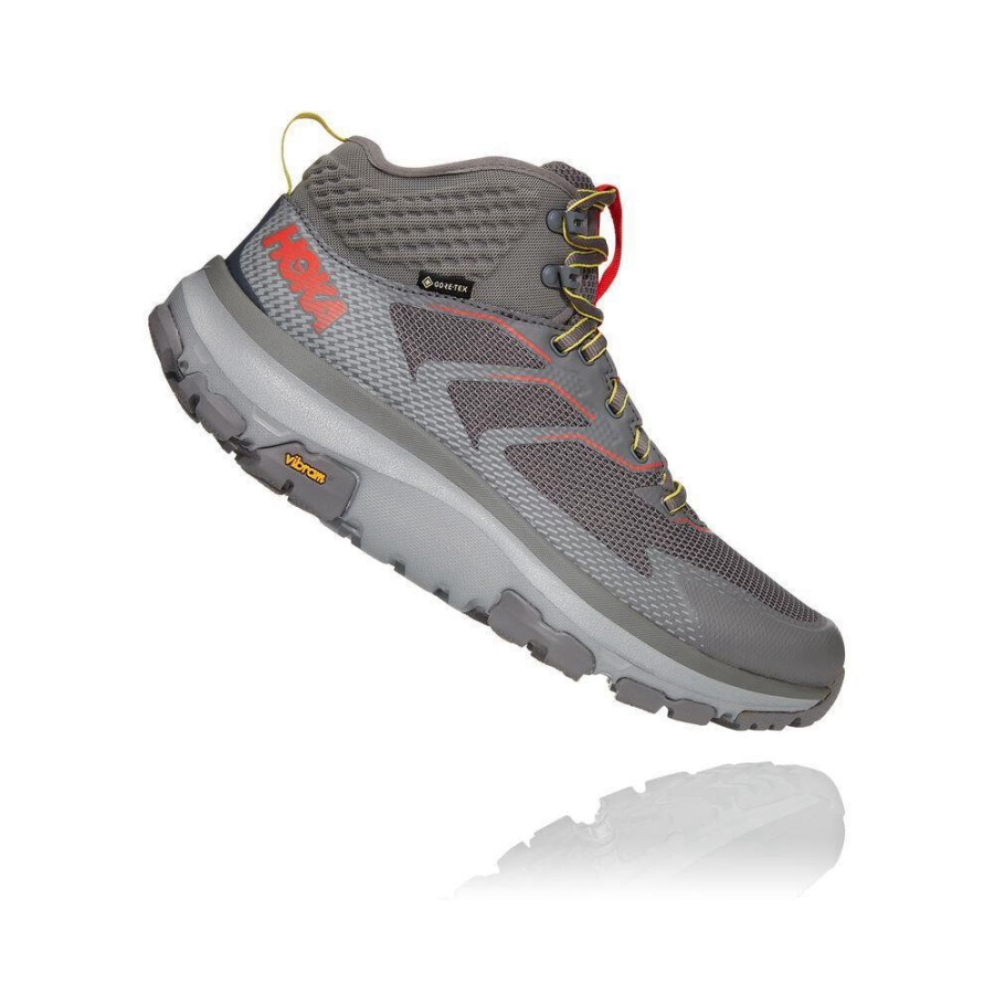 Grey Hoka Toa GTX Men's Hiking Boots | USA43SYCE