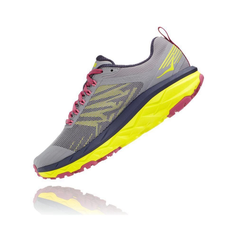 Grey / Yellow Hoka Challenger ATR 5 Women's Sneakers | USA19TWQH