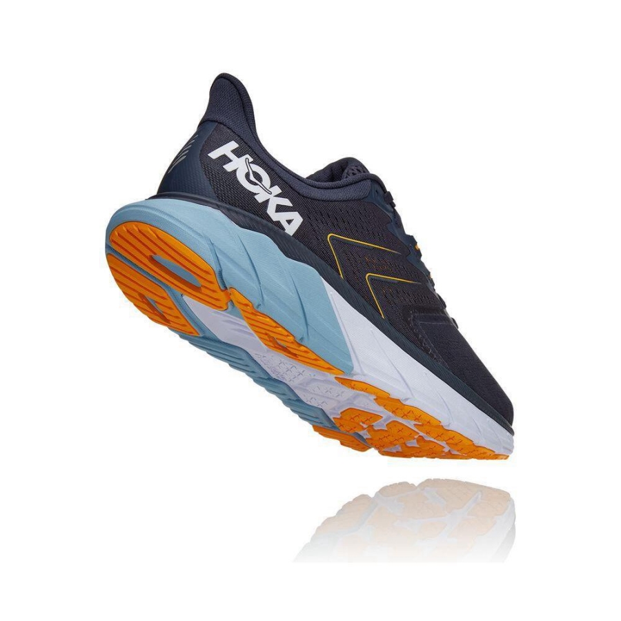 Navy Hoka Arahi 5 Men's Road Running Shoes | USA78MGVP