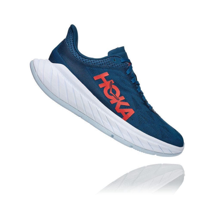 Navy Hoka Carbon X 2 Women's Sneakers | USA79FSTH