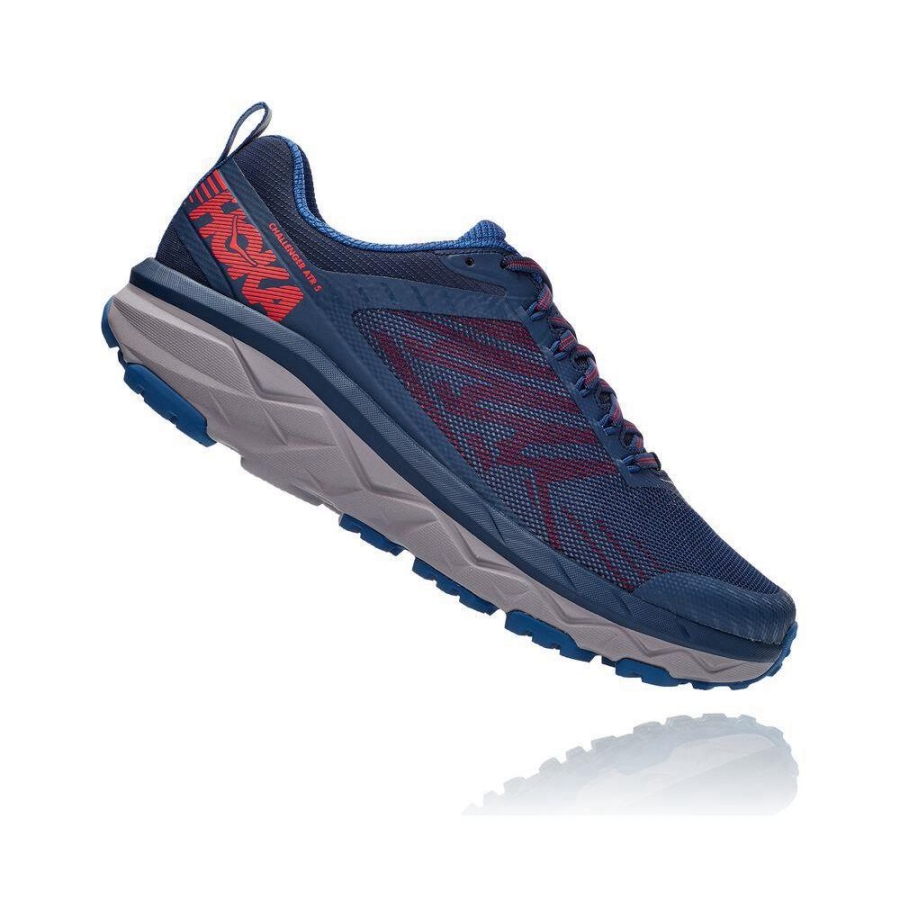 Navy Hoka Challenger ATR 5 Men's Sneakers | USA91TLID