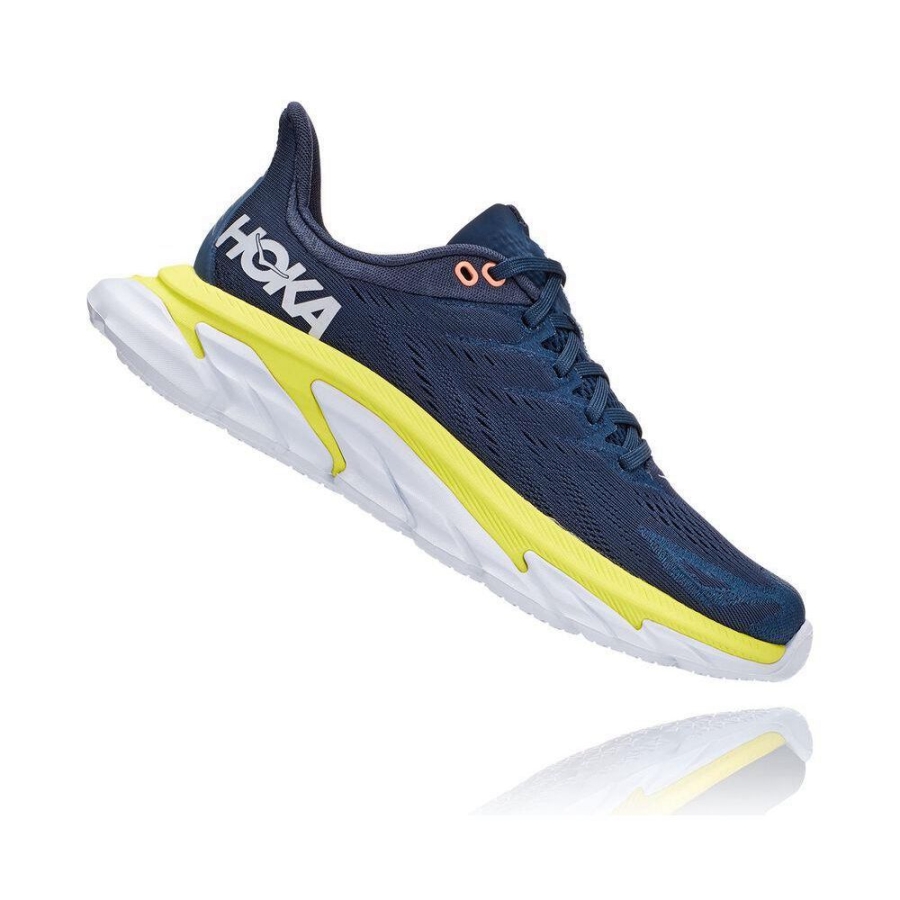 Navy Hoka Clifton Edge Women's Sneakers | USA27PDBI