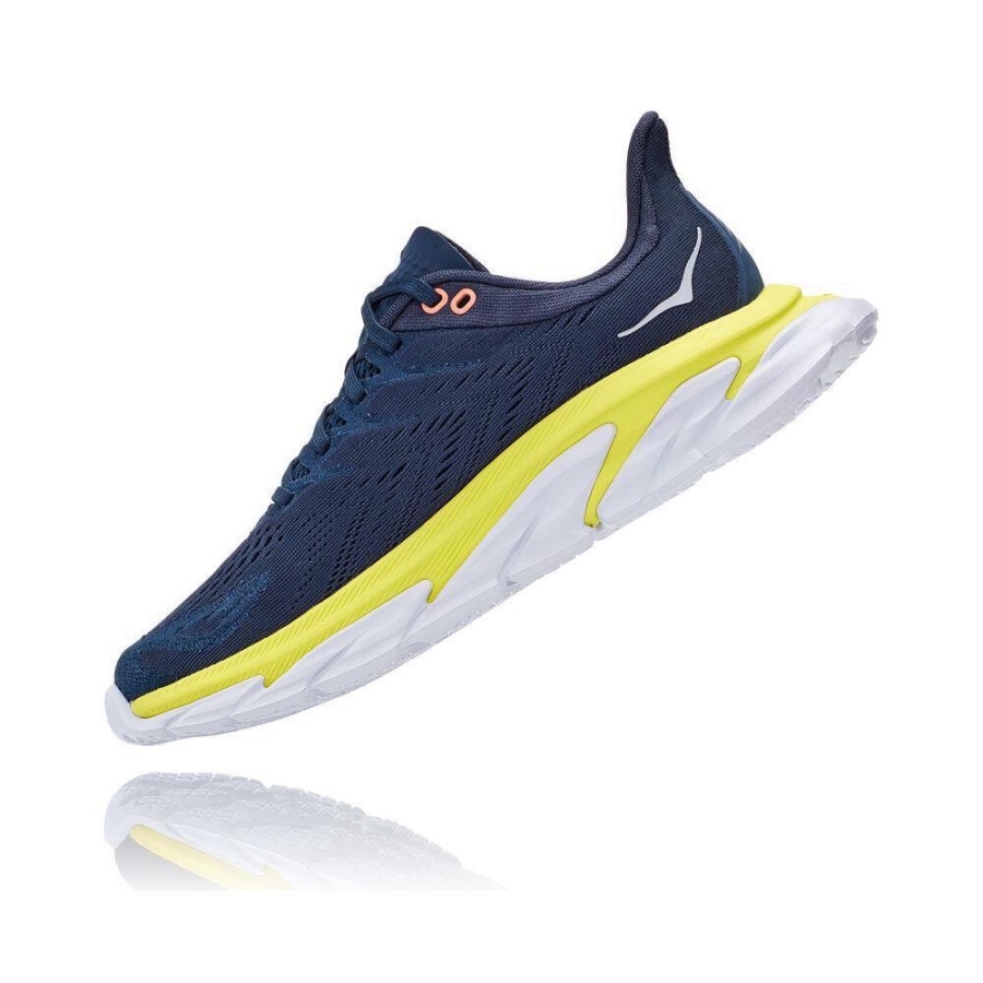 Navy Hoka Clifton Edge Women's Sneakers | USA27PDBI