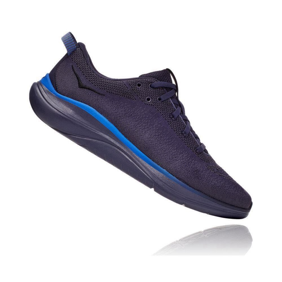 Navy Hoka Hupana Flow Men's Road Running Shoes | USA52JPKA