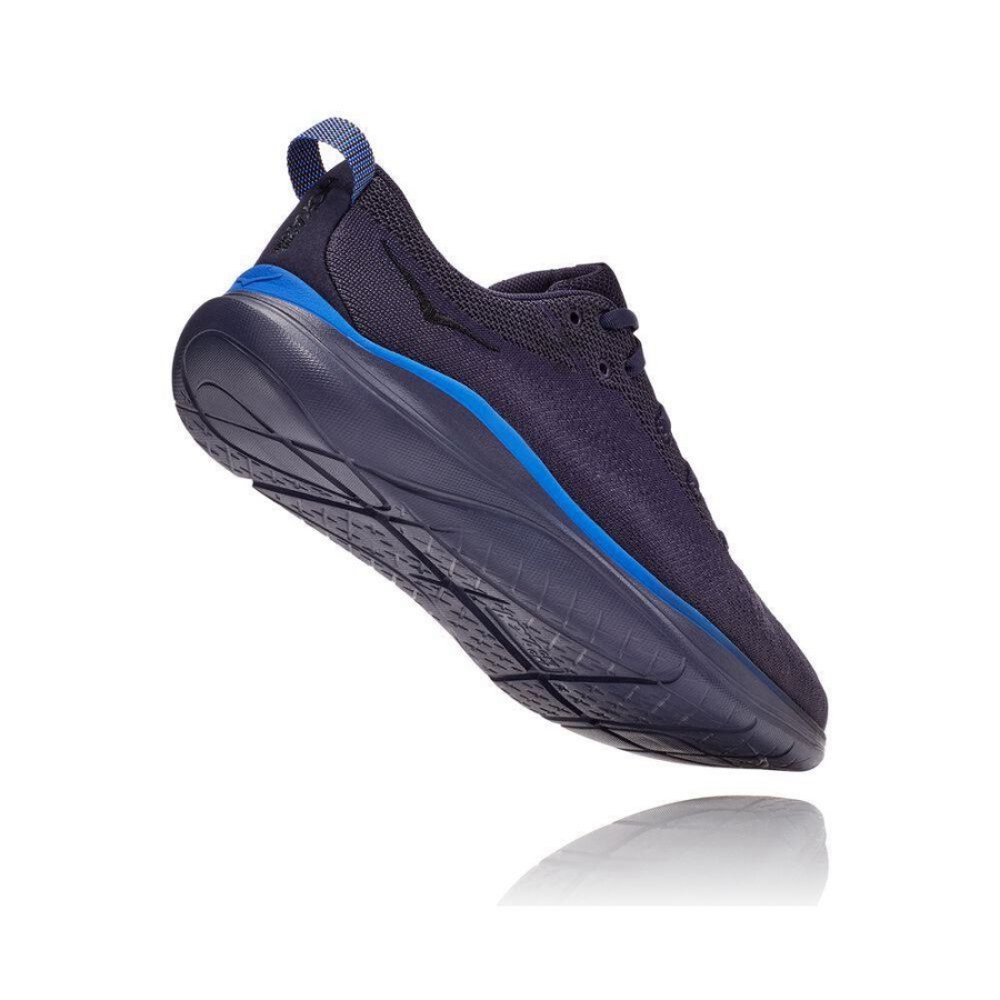 Navy Hoka Hupana Flow Men's Road Running Shoes | USA52JPKA