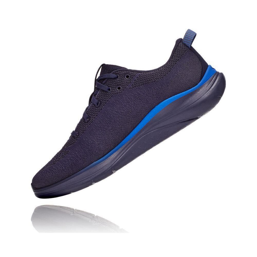 Navy Hoka Hupana Flow Men's Road Running Shoes | USA52JPKA