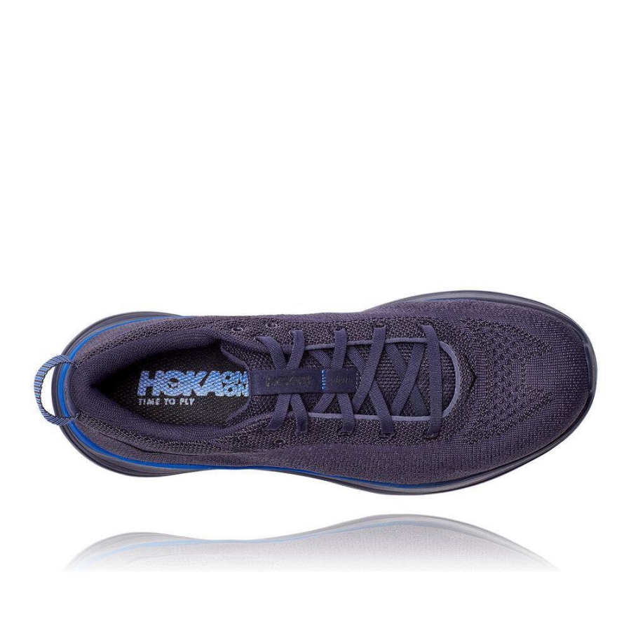 Navy Hoka Hupana Flow Men's Road Running Shoes | USA52JPKA