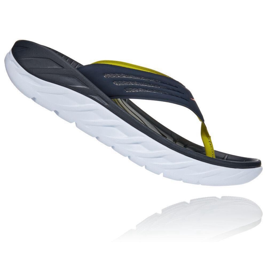 Navy Hoka ORA Men's Recovery Flip Flops | USA85WAXR